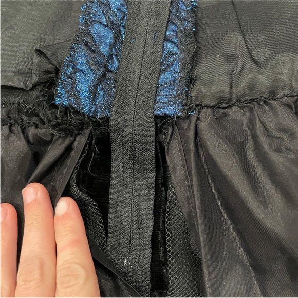 Ricki Lang for Nuit Blue Metallic and Velvet Mockneck Vintage VTG - Picture 15 of 15